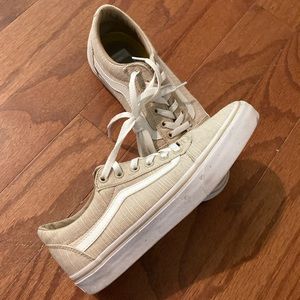 Vans shoes. 8.5 beige/cream colored